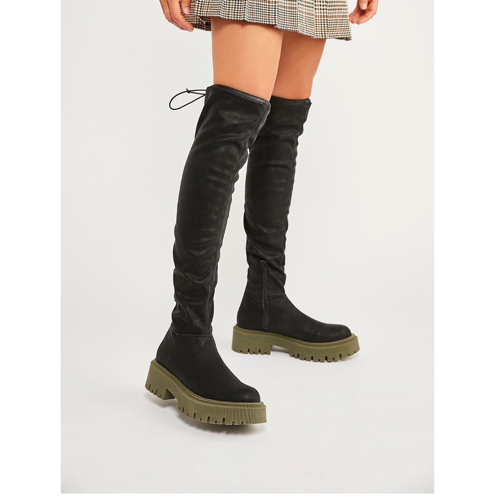 Black over the knee boots